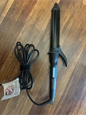 Bio:ionic 1.5” Curling Wand with Clamp - Black